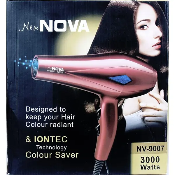 NOVA NV-9007 Hot And Cold Air 3000W With Professional Hair Dryer  – Color: Pink – View 3